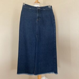 Vintage Gap Denim Jean Maxi Skirt Size 4
